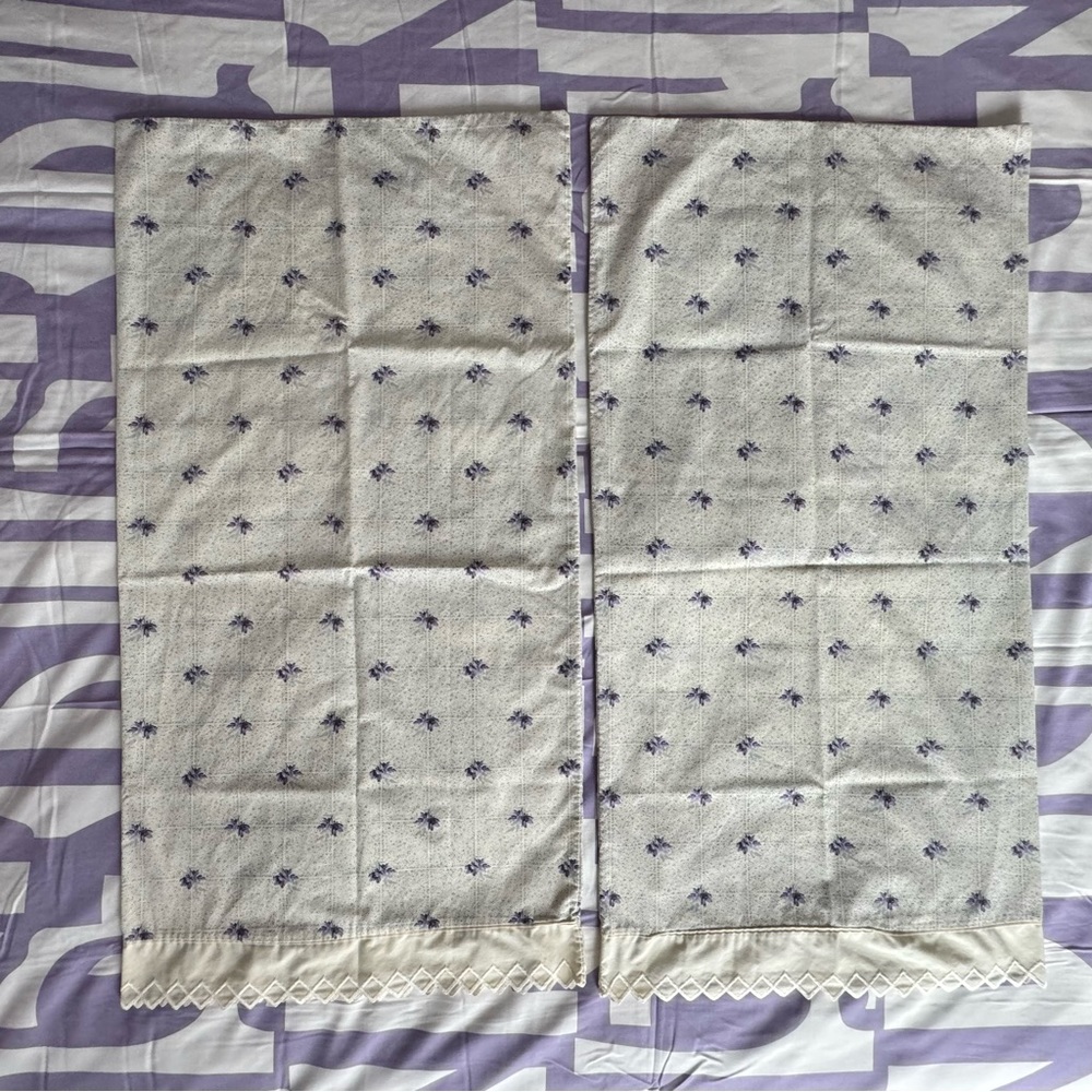 Vintage Floral Embroidery Pillowcases King